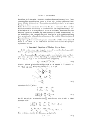 Lagrangian Formulation 1 Pdf