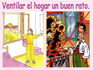 Ventilar el hogar un buen rato. 