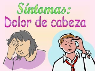 Dolor de cabeza Síntomas: 