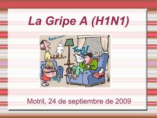 La Gripe A (H1N1) Motril, 24 de septiembre de 2009 