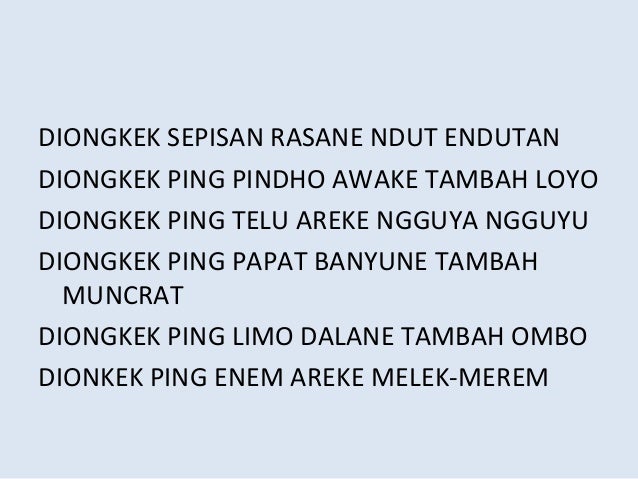 Lagu lagu pelatihan trawas iii