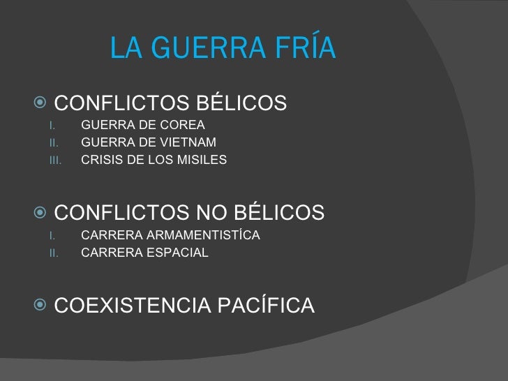 LA GUERRA FRIA (COLD WAR)
