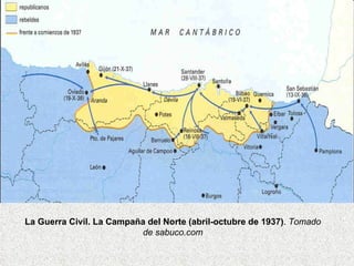 La Guerra Civil. La Campaña del Norte (abril-octubre de 1937) .  Tomado de sabuco.com 