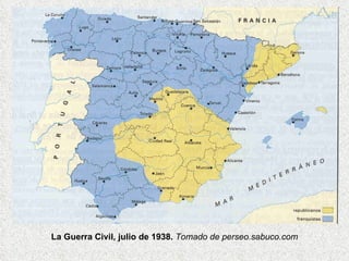 La Guerra Civil, julio de 1938.  Tomado de perseo.sabuco.com 
