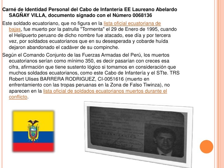 Resultado de imagen para cabo Laureano Abelardo SAGAY VILLA