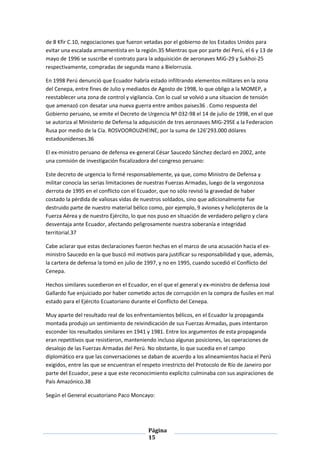 La guerra del cenepa