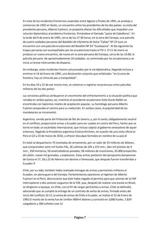 La guerra del cenepa