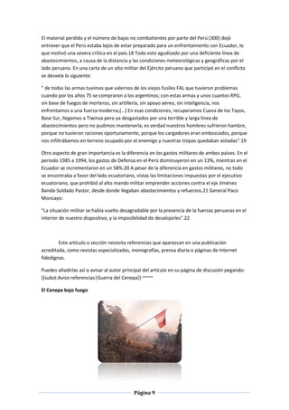 La guerra del cenepa