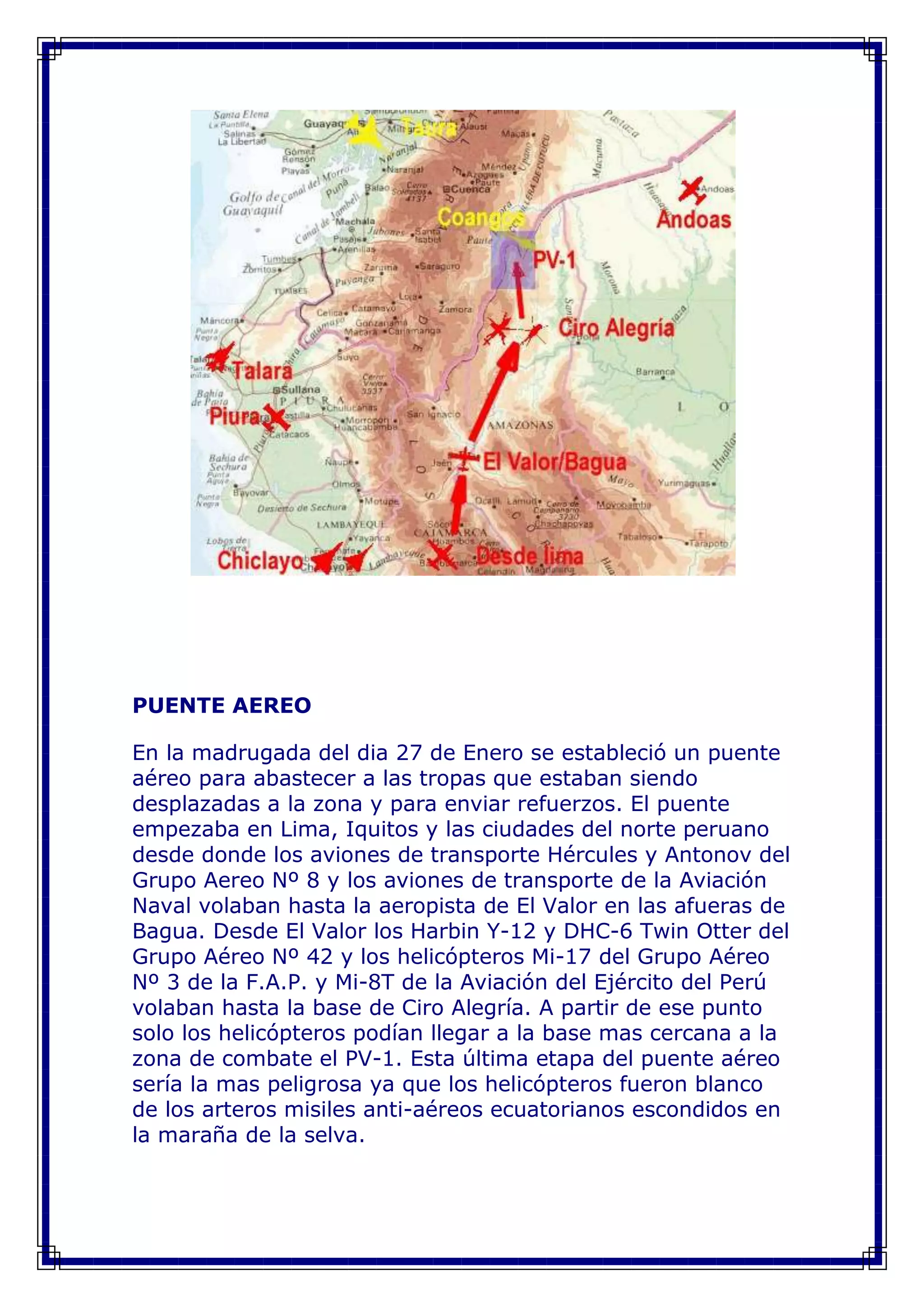 La guerra del cenepa o guerra de tiwinza fue un conflicto bélico ...