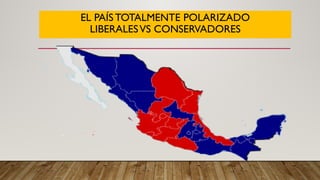EL PAÍSTOTALMENTE POLARIZADO
LIBERALESVS CONSERVADORES
 