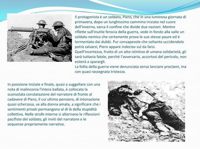 La guerra di piero | PPTX