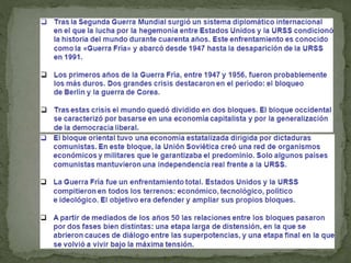 T11. La Guerra Fría (1945-1991)