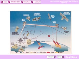 HISTORIA DEL MUNDO CONTEMPORÁNEO
TEMA 12
RECURSOS INTERNETPRESENTACIÓN
Santillana
INICIO
SALIRSALIRANTERIORANTERIOR
 