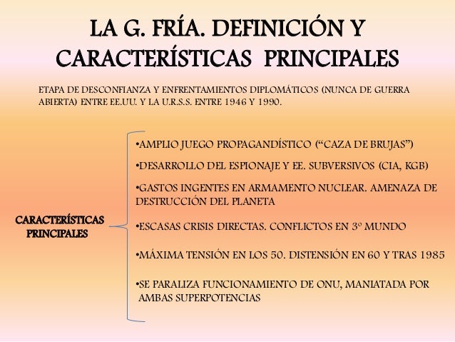 La Guerra Fr a Y El Proceso De Descolonizaci n