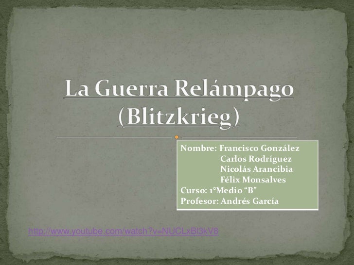 La guerra relámpago