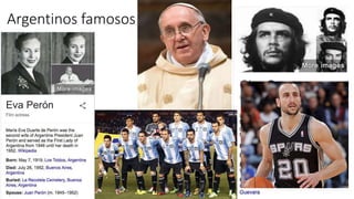 Argentinos famosos
 