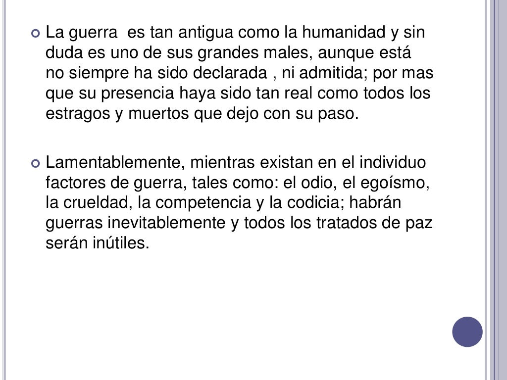 La guerra y la paz (1)