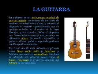 Todas las PARTES de la GUITARRA española - ¡¡LISTA + IMÁGENES!!