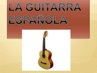 Todas las PARTES de la GUITARRA española - ¡¡LISTA + IMÁGENES!!