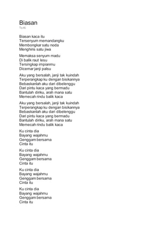 Belnggu Hatimu Maksud Lirik Lagu