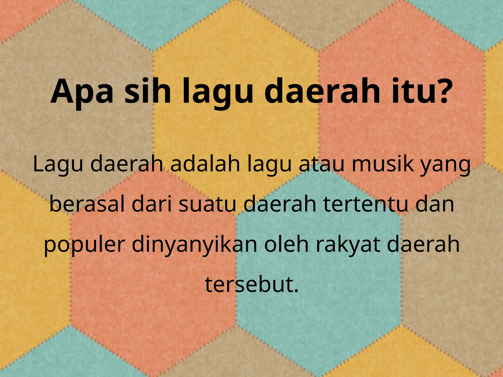Jenis lagu lagu daerah yang ada di indonesia | PPTX
