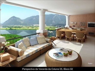 Perspectiva da Varanda da Coluna 05, Bloco 02 