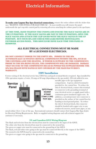 Laguna Bay Spa manual