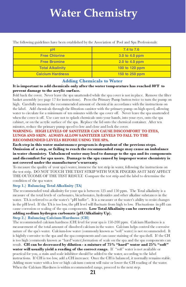Laguna Bay Spa manual