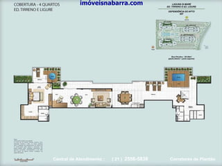 imóveisnabarra.com Central de Atendimento :  ( 21 )  2556-5838   Corretores de Plantão 