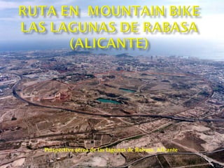 Perspectiva aérea de las lagunas de Rabasa. Alicante 
