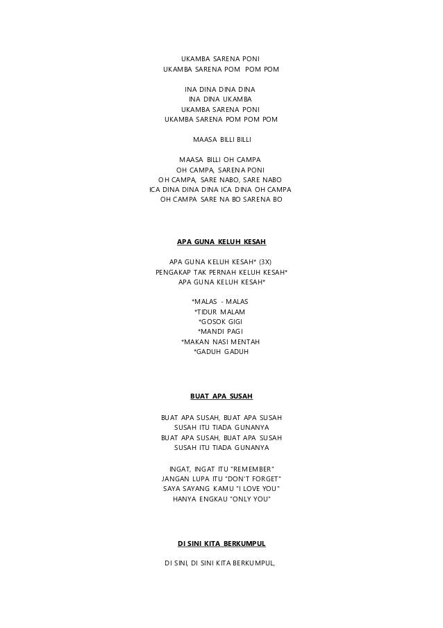 Lagu pengakap