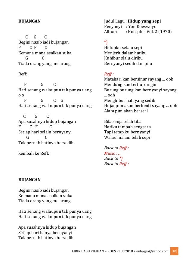 Koleksi Lagu Pilihan Koes Ploes