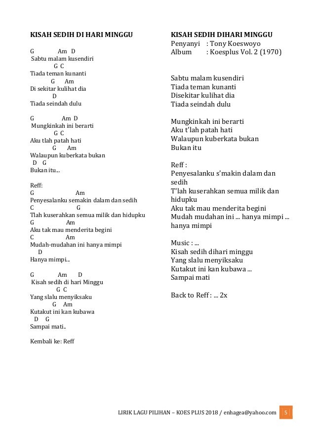 Koleksi Lagu Pilihan Koes Ploes