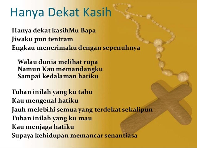 Lirik Lagu Dan Kord Gitar Hanya Dekat Kasihmu Bapa