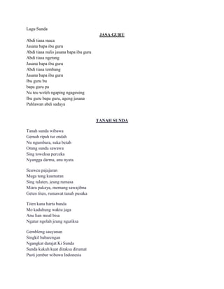 Lagu Sunda kelas 2.docx | Free Download