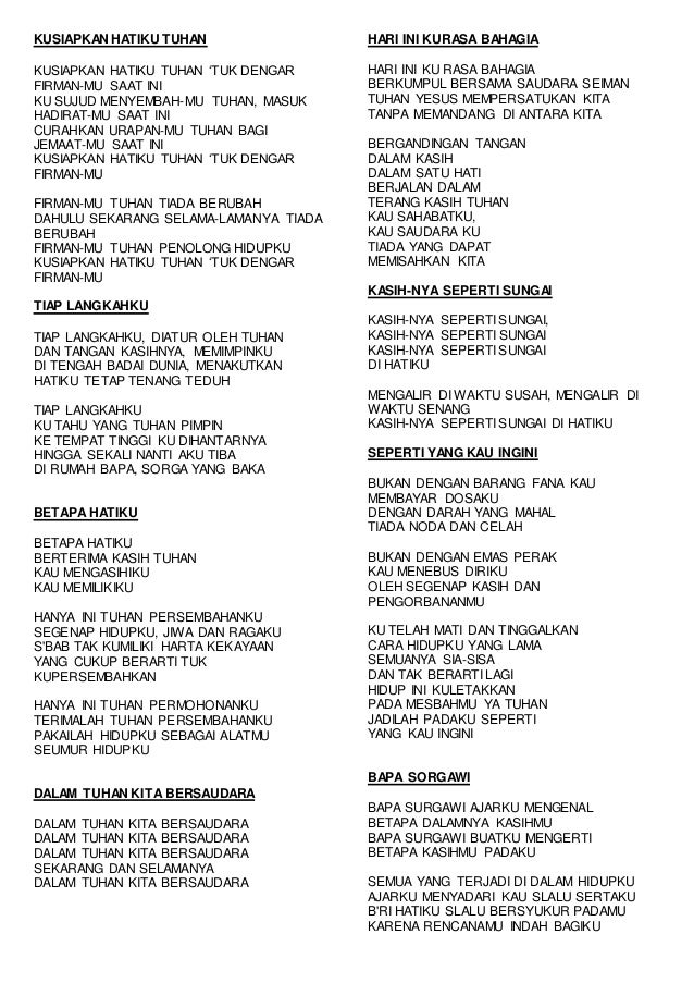 Lagu Tiap Langkahku Diatur Oleh Tuhan - Ini Aturannya