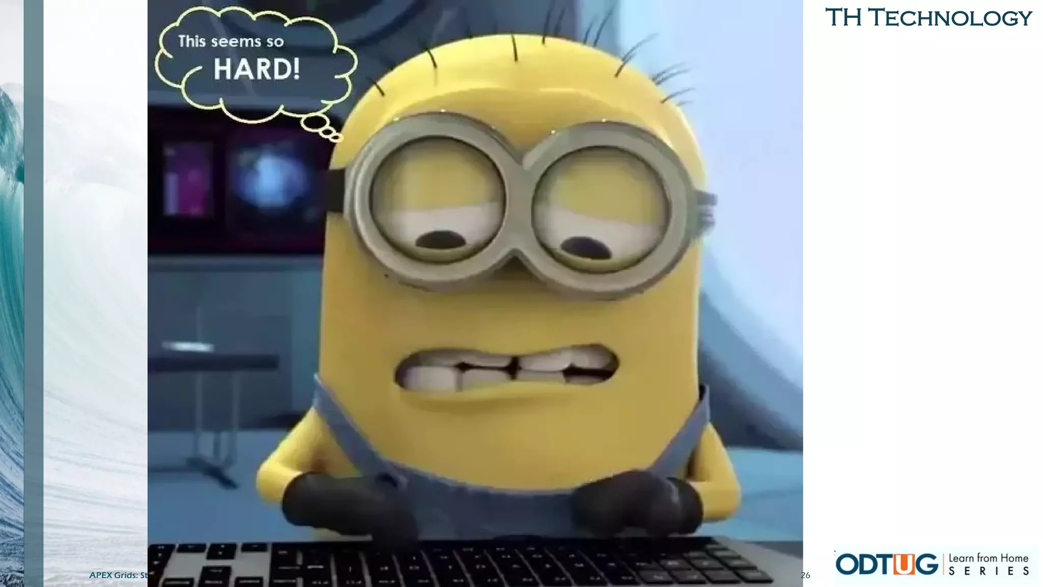 TH Technology
5/14/2020APEX Grids: Standardize 26
 