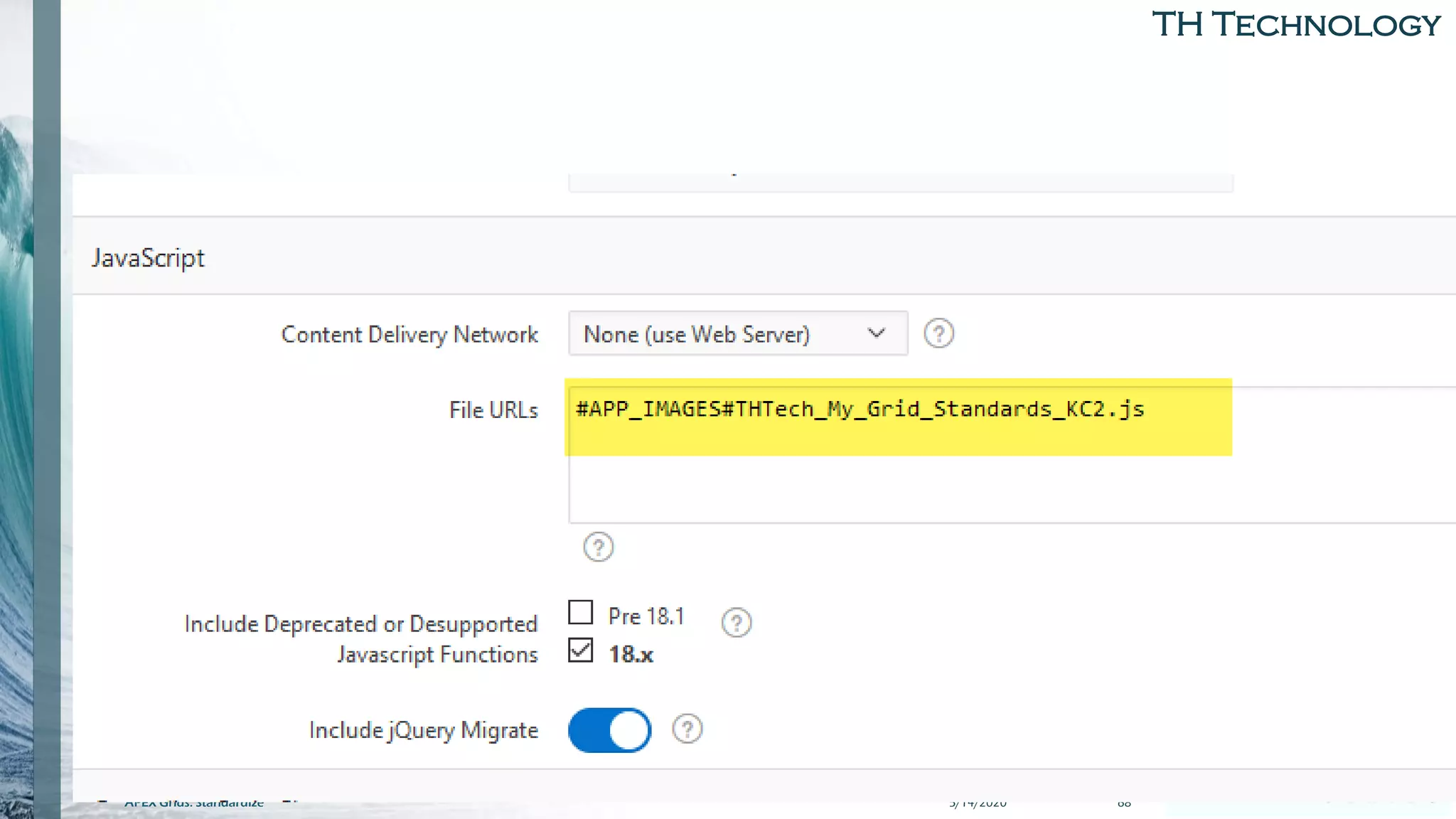 TH Technology
5/14/2020APEX Grids: Standardize 68
 