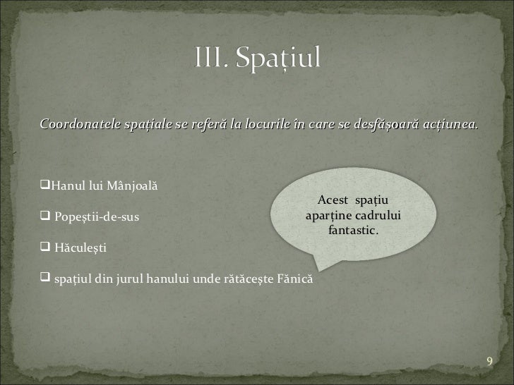 Rezumat La Hanul Lui Manjoala La hanul lui manjoala