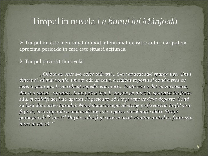 La Hanul Lui Manjoala Pagini La hanul lui manjoala