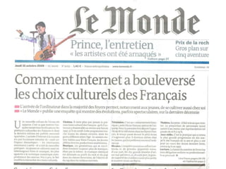 Le monde Une 