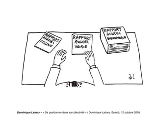 Dominique Lahary – « Se positionner dans sa collectivité » / Dominique Lahary. Enssib, 12 octobre 2016
 