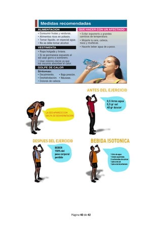 La hidratación en el ejercicio físico.