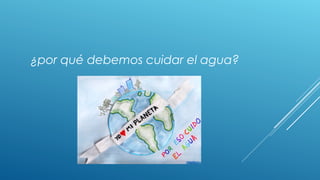 ¿por qué debemos cuidar el agua?
 