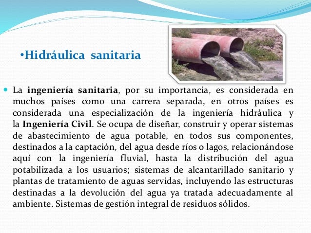 La hidráulica como rama de la Ingenieria Civil