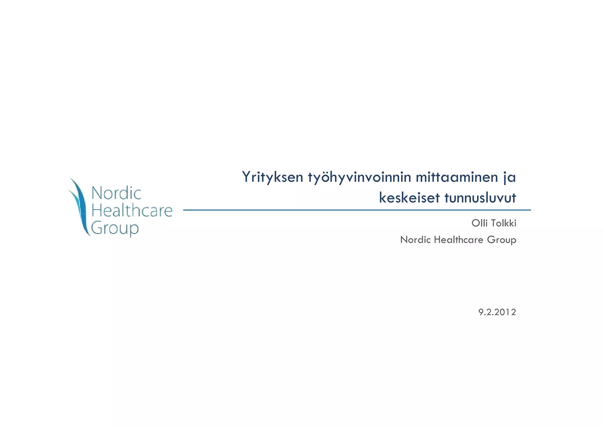 Yrityksen Työhyvinvoinnin Mittaaminen Ja Keskeiset Tunnusluvut Pdf