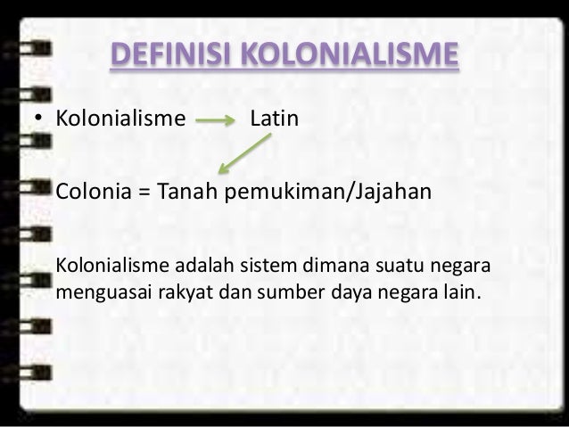Lahirnya kolonialisme & imperialisme