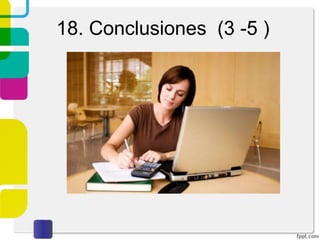 5. Historia familiar
1. Antecedentes familiares: datos de la
madre y padre; si han muerto, anotar causa
de la muerte, fecha y reacción del paciente
ante el suceso. Ocupación de cada uno de
los padres, estado de salud física y mental,
rasgos de personalidad. Relación del
paciente con ambos durante la infancia y la
que tiene actualmente. Averiguar figura de
autoridad, el rol de cada uno. En relación a
los hermanos: nombres y edades en orden
cronológico, estado civil, ocupaciones,
enfermedades importantes, rasgos de su
personalidad. Si hay hermanos fallecidos
mencionarlo incluyendo fecha y causa de la
muerte. Relación con ellos durante la
infancia y relación que tiene actualmente.
2. Especificar cualquier antecedente familiar
relacionado con problemas mentales: de
origen genético, hereditario o congénito.
 