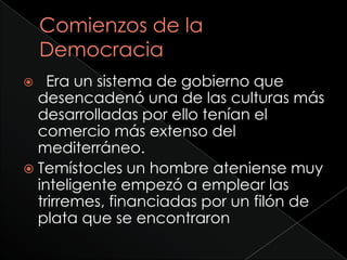 La historia de la Democracia en Atenas | PPTX
