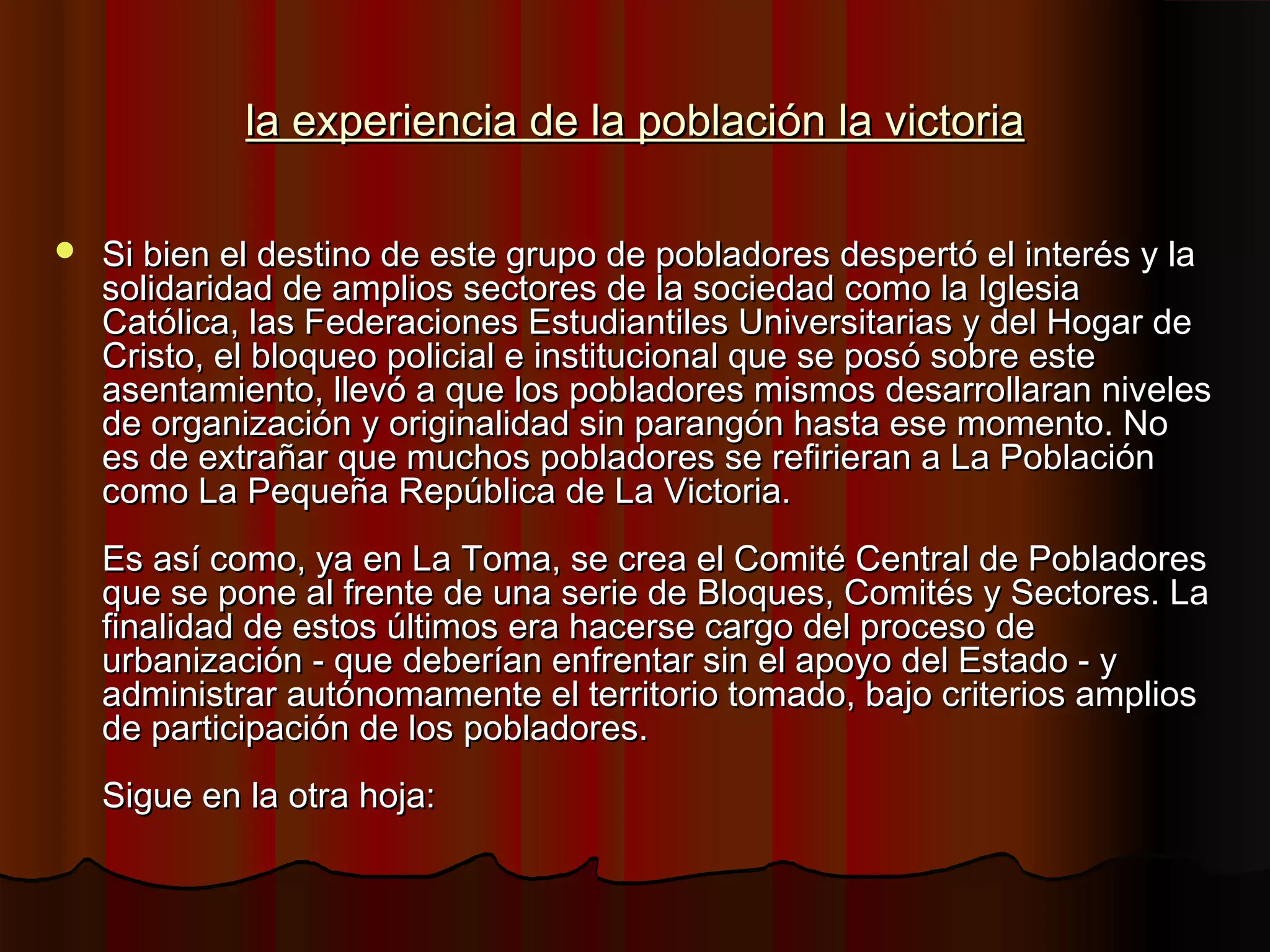 La historia de la población la victoria | PPT | Land and Farms | Real
